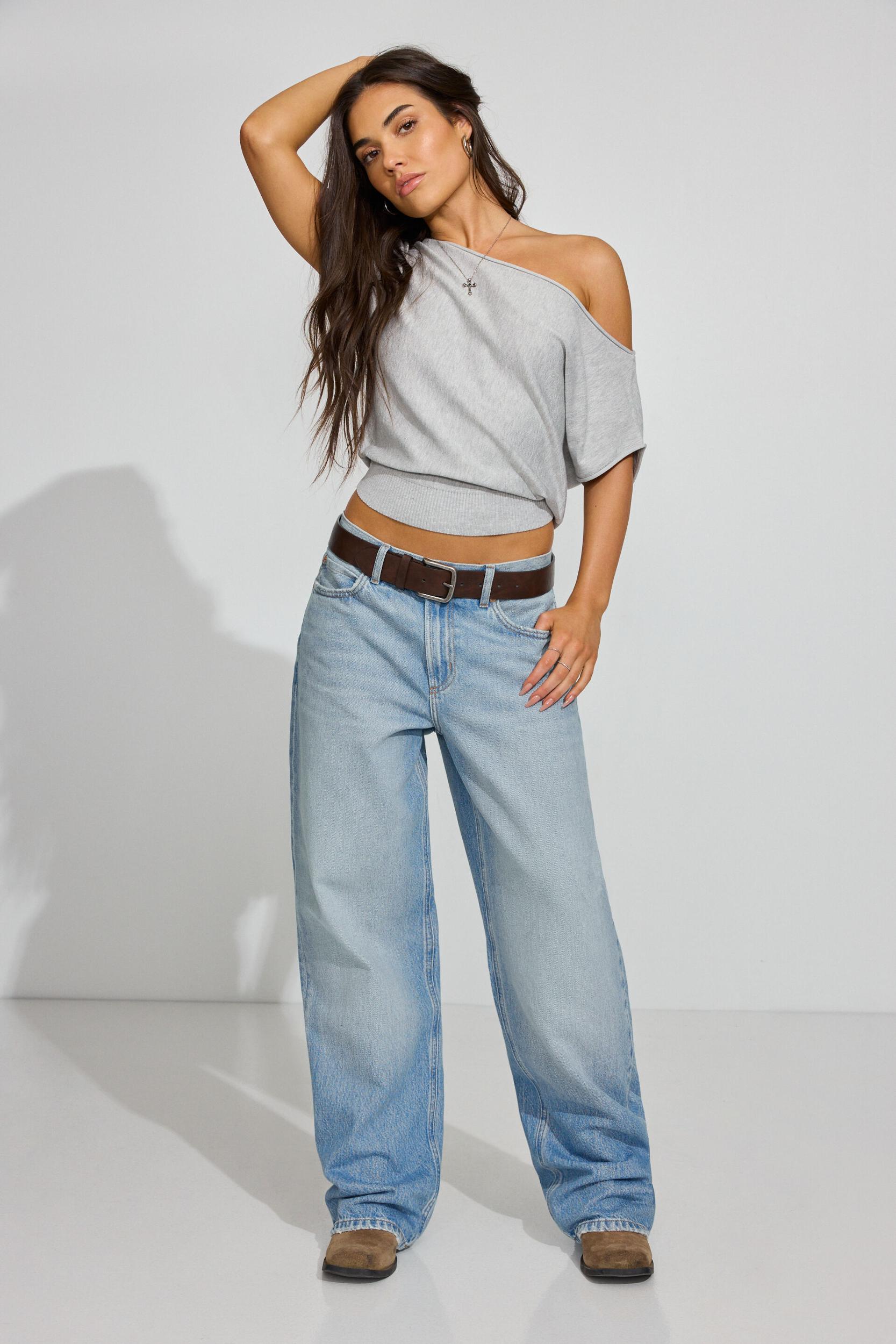 Asymmetric Cinched Waist Sweater  Product Image