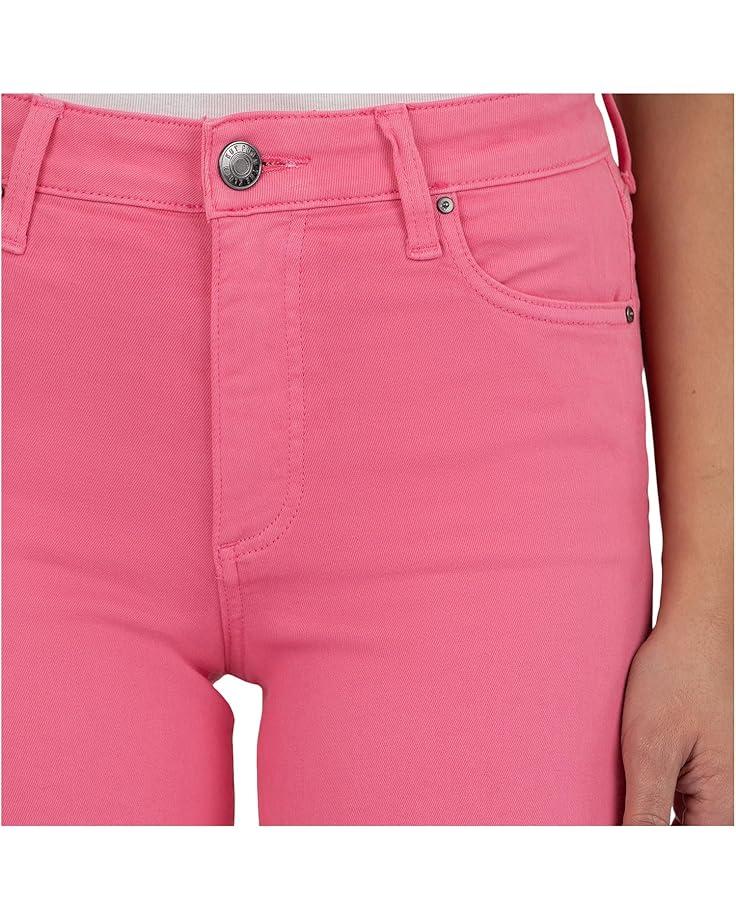 Petite Meg High Rise Fab Ab Wide Leg Raw Hem Product Image