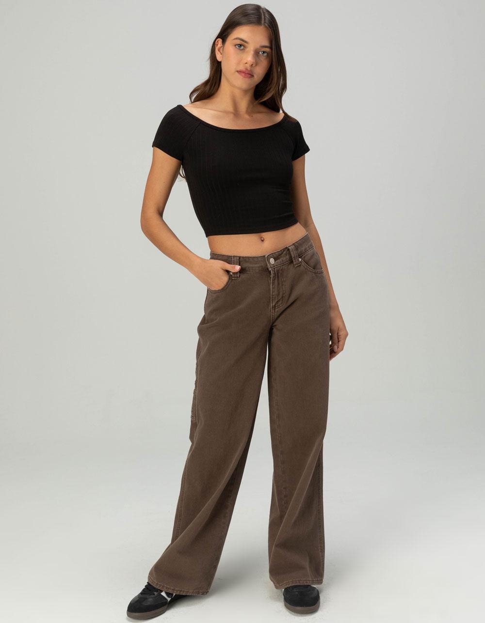 TILLYS Boat Neck Womens Tee - PINK Product Image