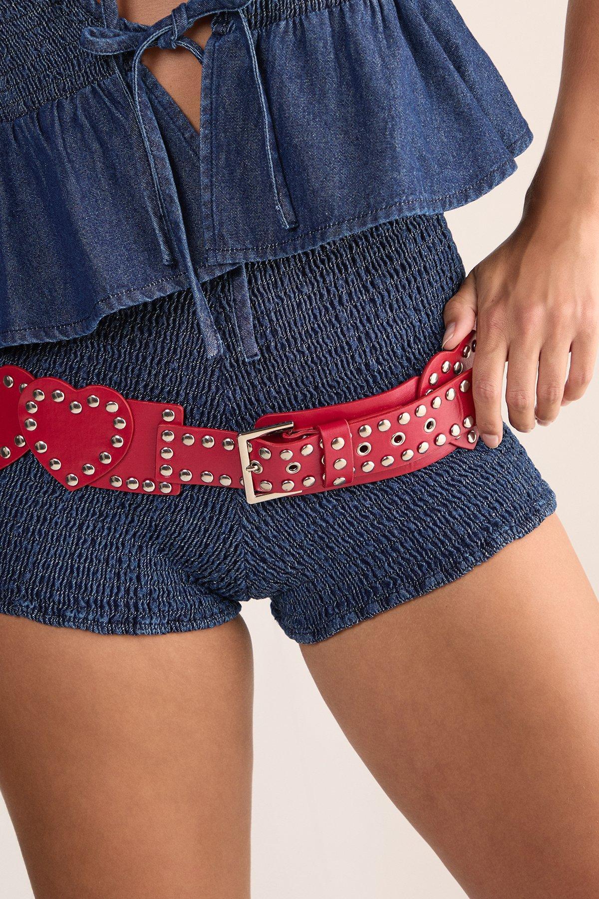 Studded Heart Belt Product Image