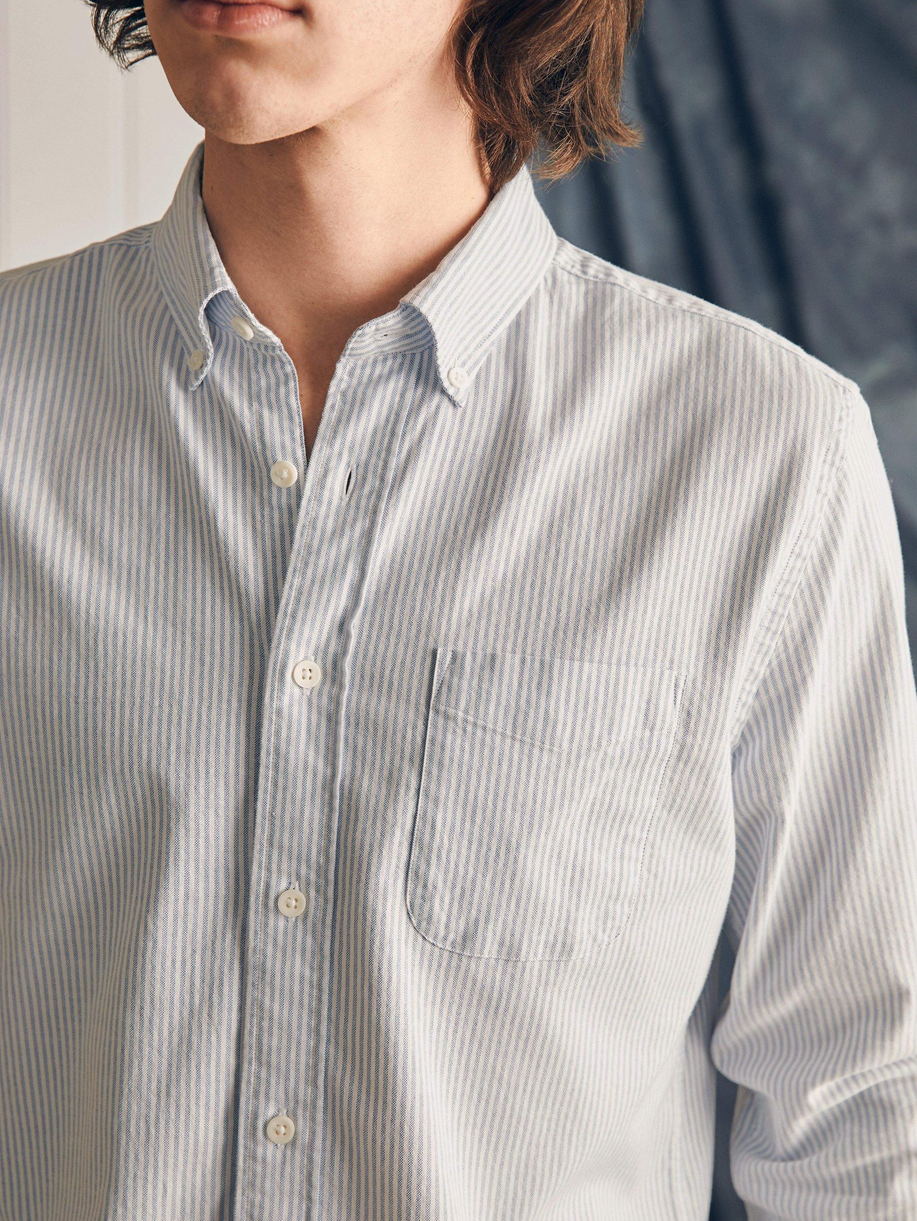 Supima Oxford Shirt - Classic Stripe Male Product Image