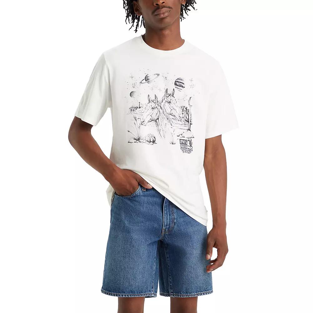 Men's Levi's® Relaxed-Fit Short-Sleeve Graphic Tee, Size: Large, White Cloud Dancer Product Image