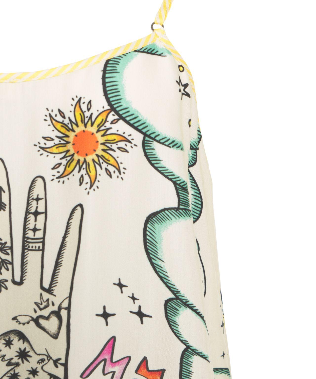 Satin dress with print Product Image