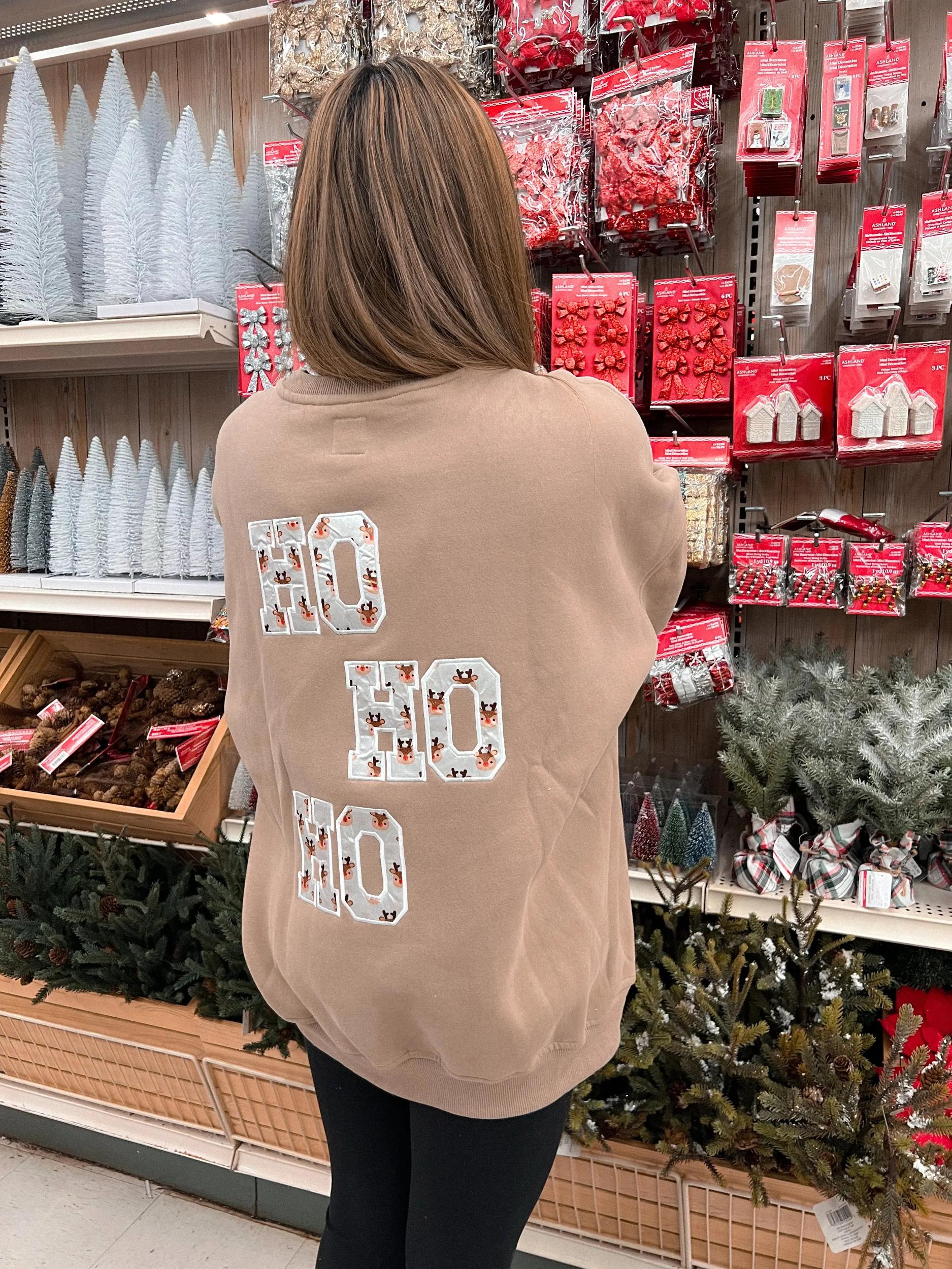 Cappuccino Reindeer Sweatshirt Product Image