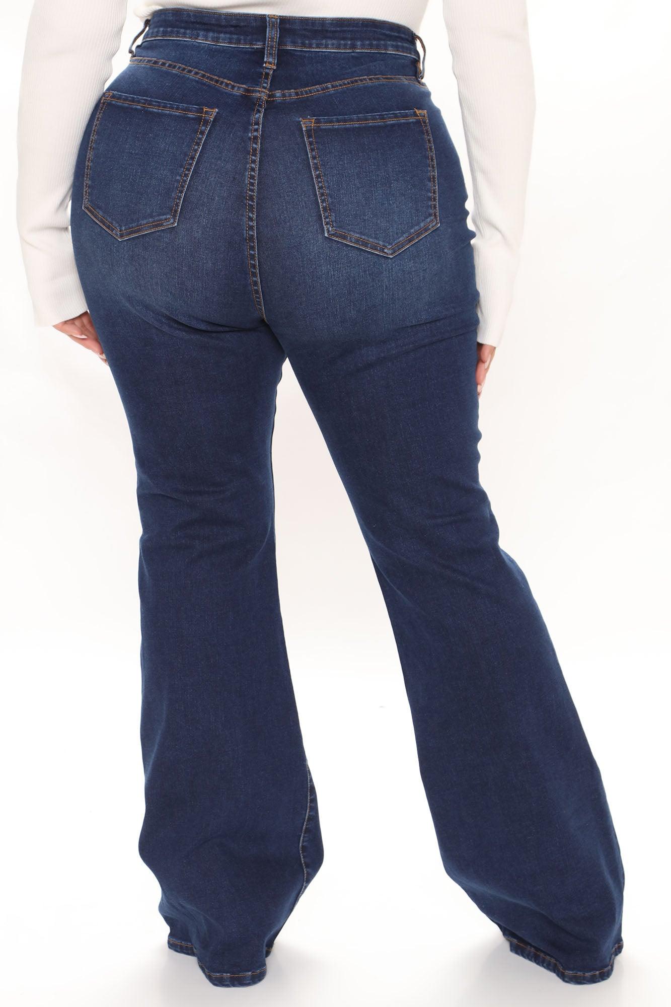 Affair Of The Flare Stretch Jeans - Dark Wash Product Image