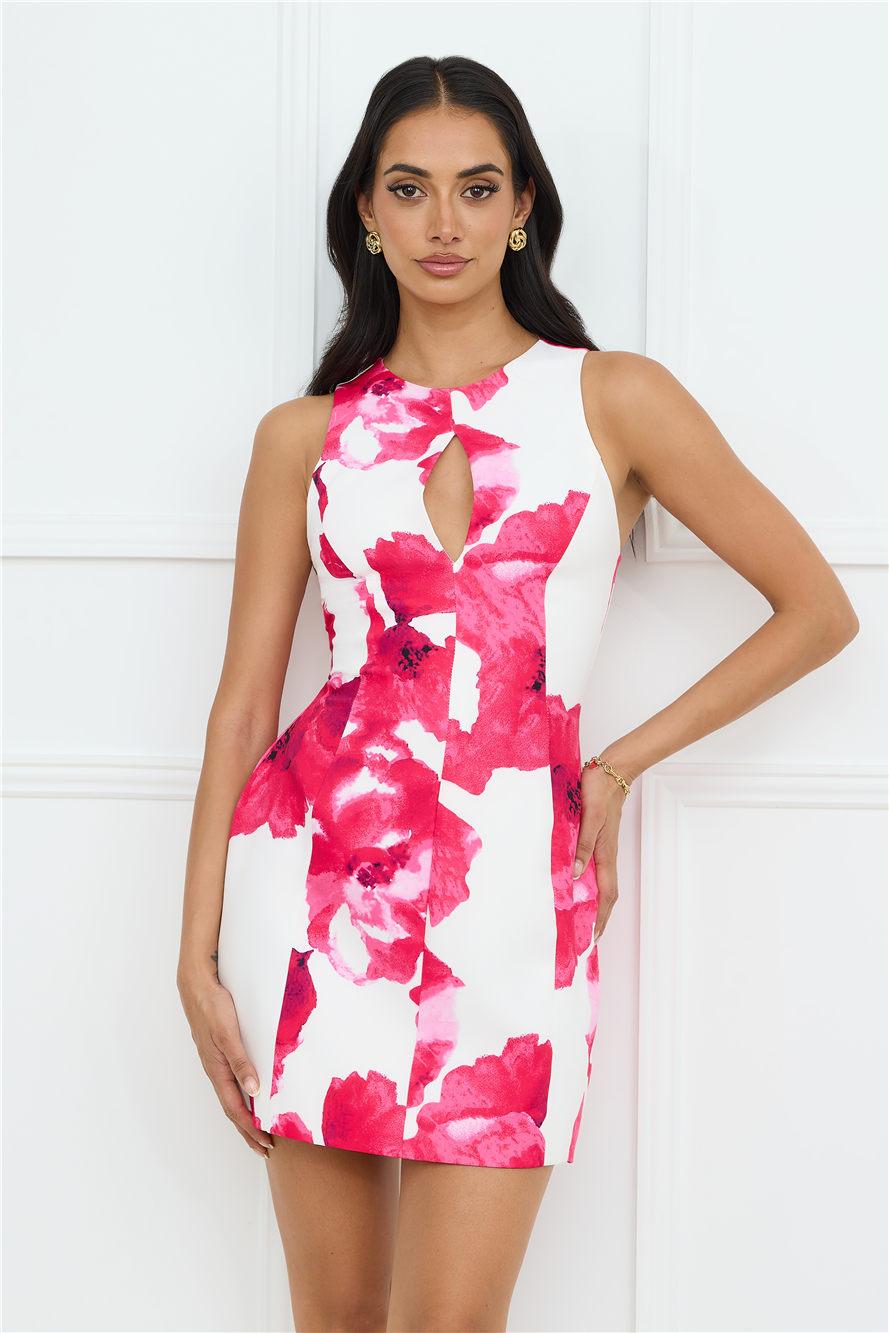 Cherry Sorbet Mini Dress Pink Product Image