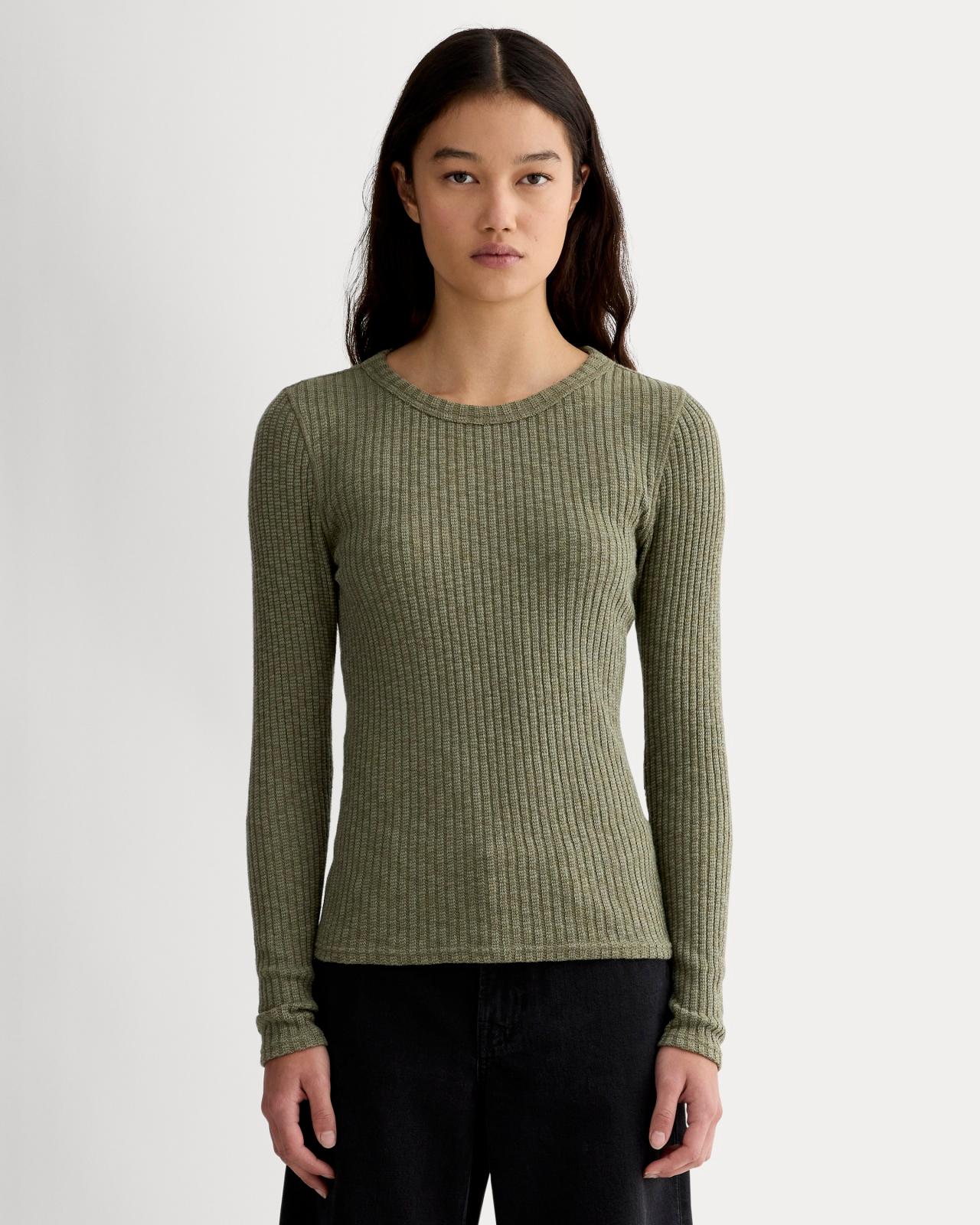 Womens Cozy Rib Long-Sleeve Tee Sweater by Everlane Product Image