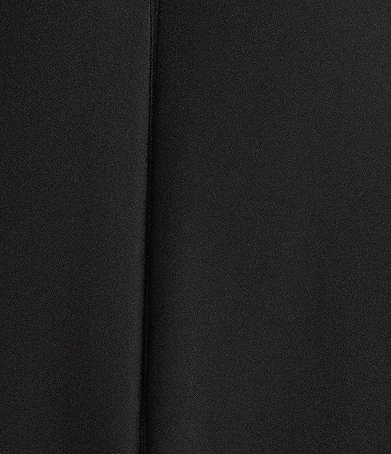 Next Up Satin Cowl Neck Corset Front Slit Long Dress Product Image