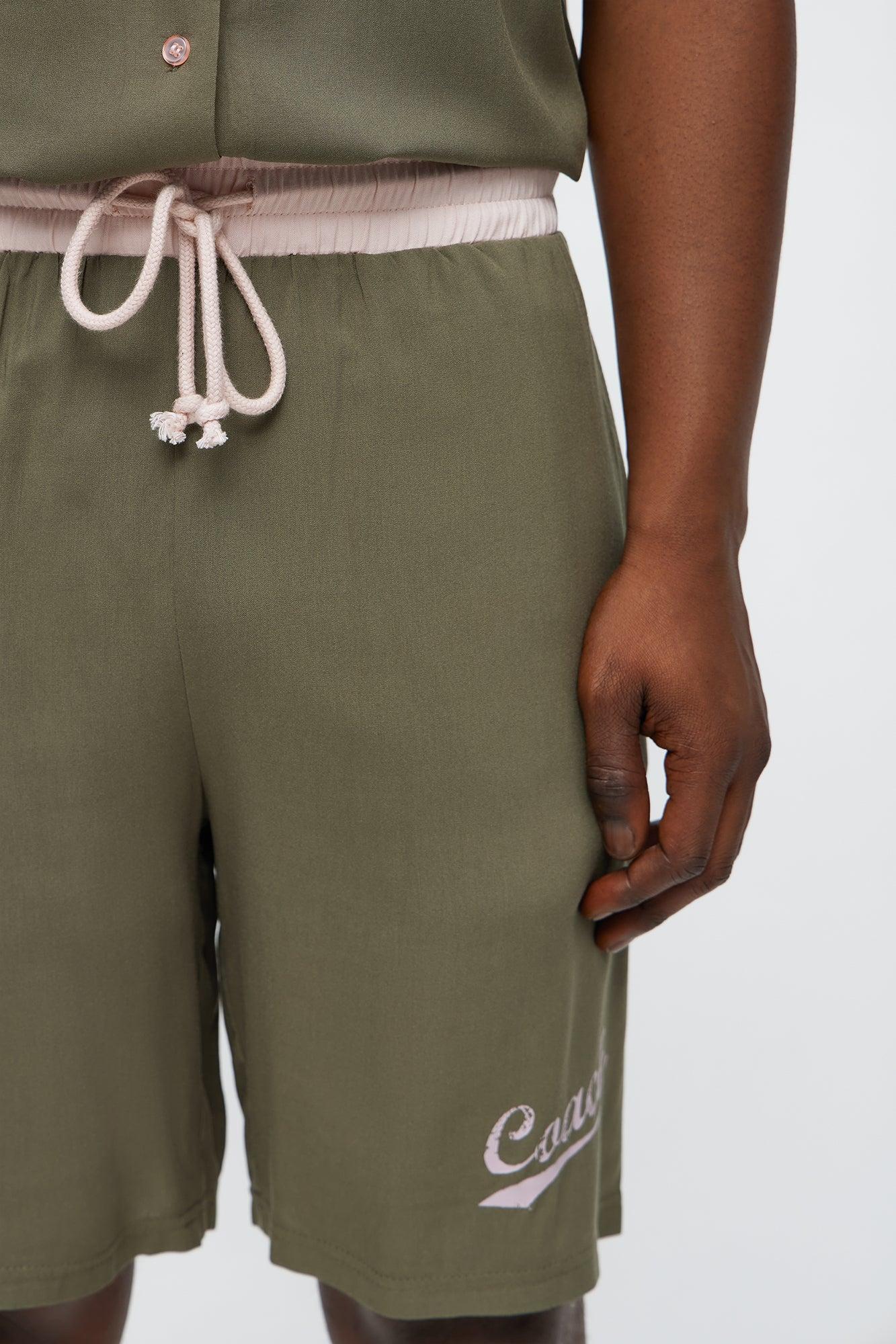 Relaxed Coach Shorts - Brown/combo Male Product Image