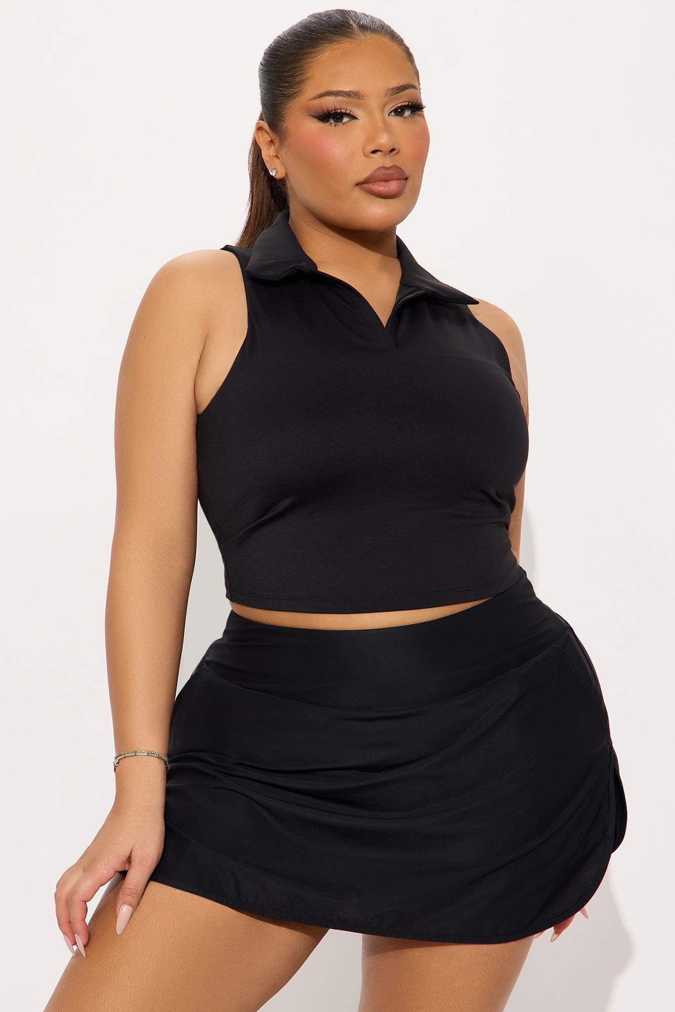 Courtside Charm Active Top - Black Product Image