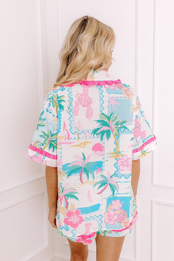 On Island Time Front Tie Top Product Image
