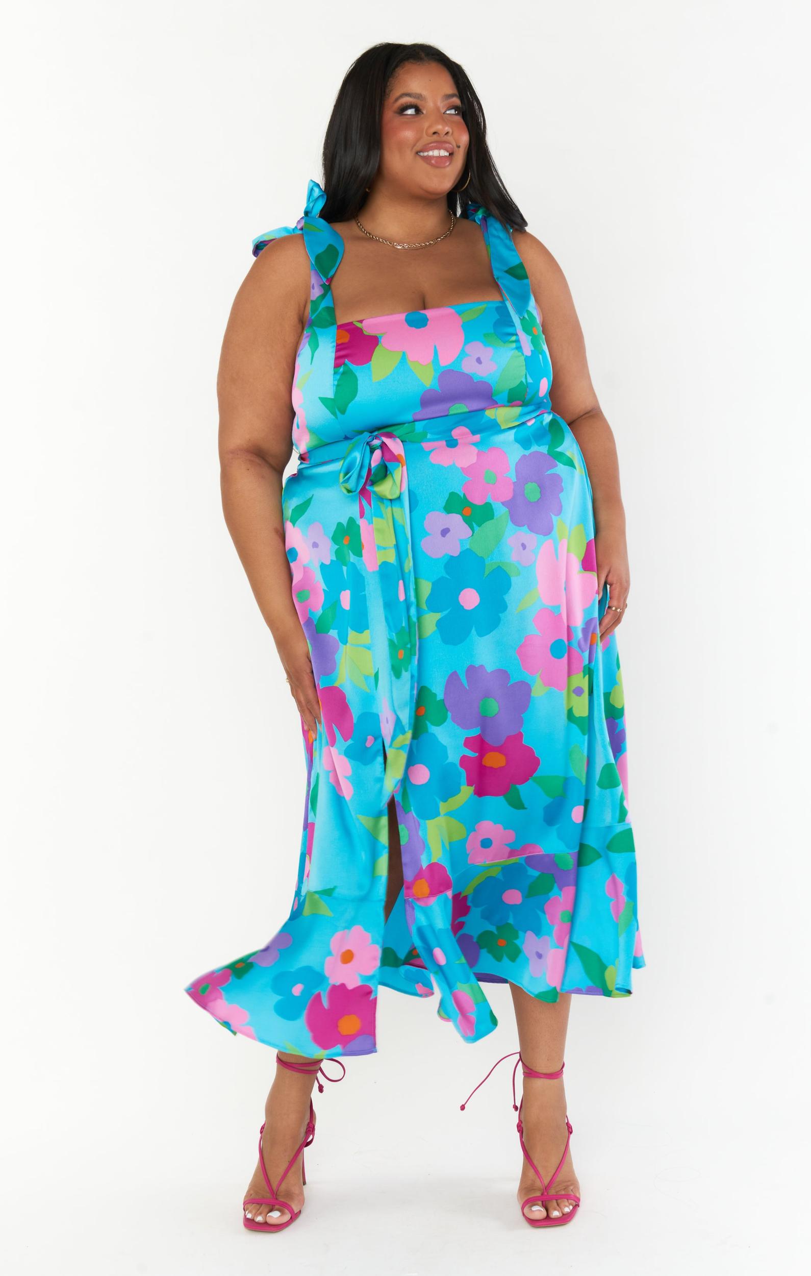 Garden Midi Dress ~ Multi Piccadilly Floral Product Image