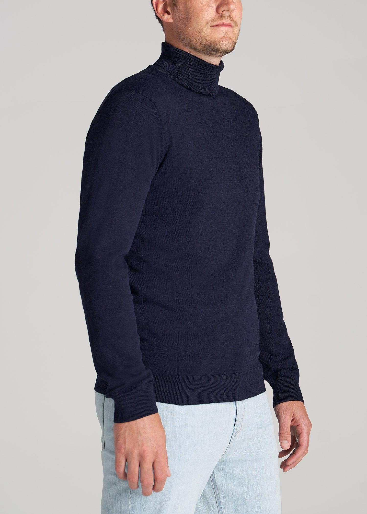 Men's Tall Turtleneck Sweater in Patriot Blue Product Image