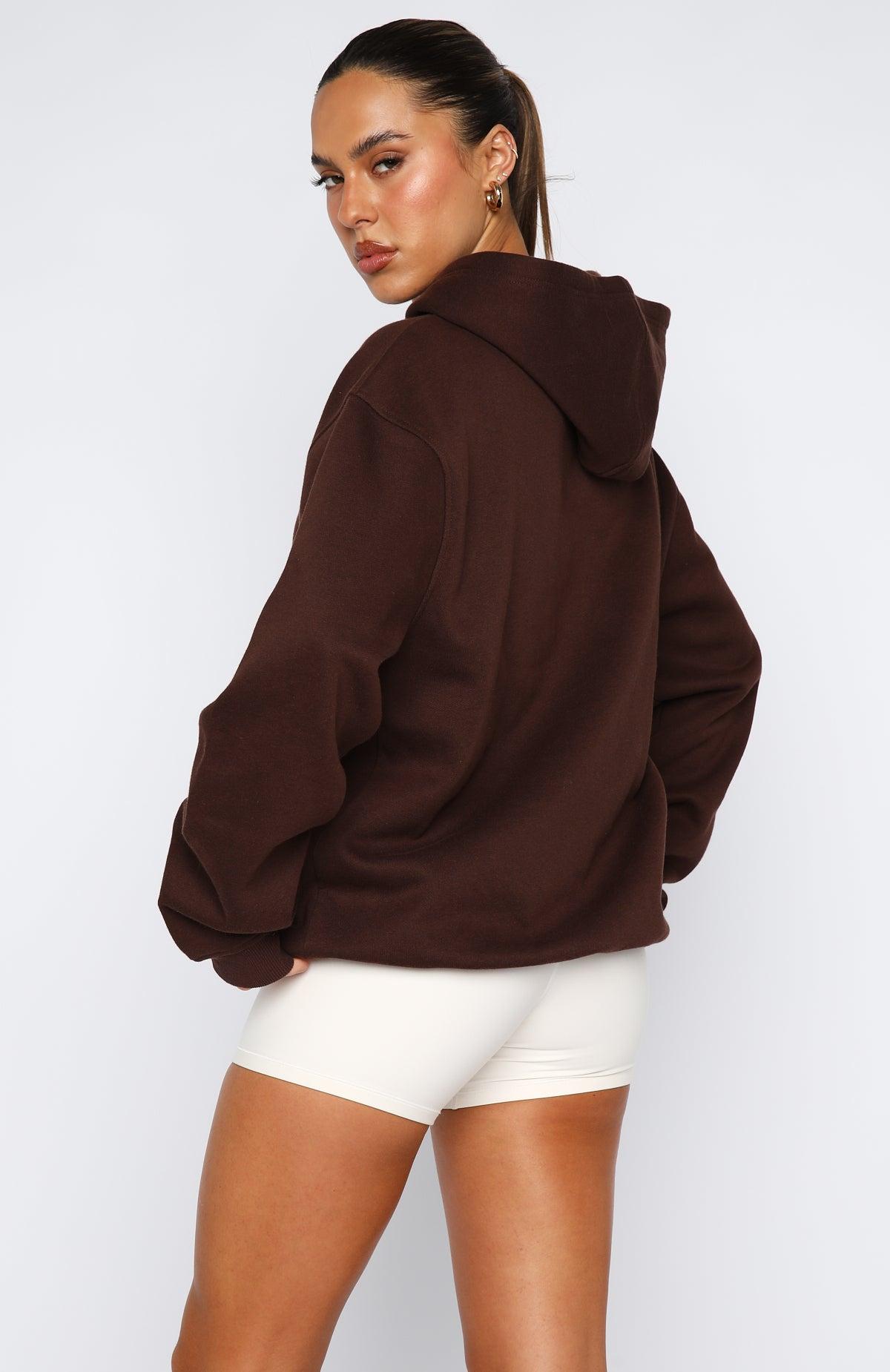 Winning Team Oversized Hoodie Chocolate Product Image