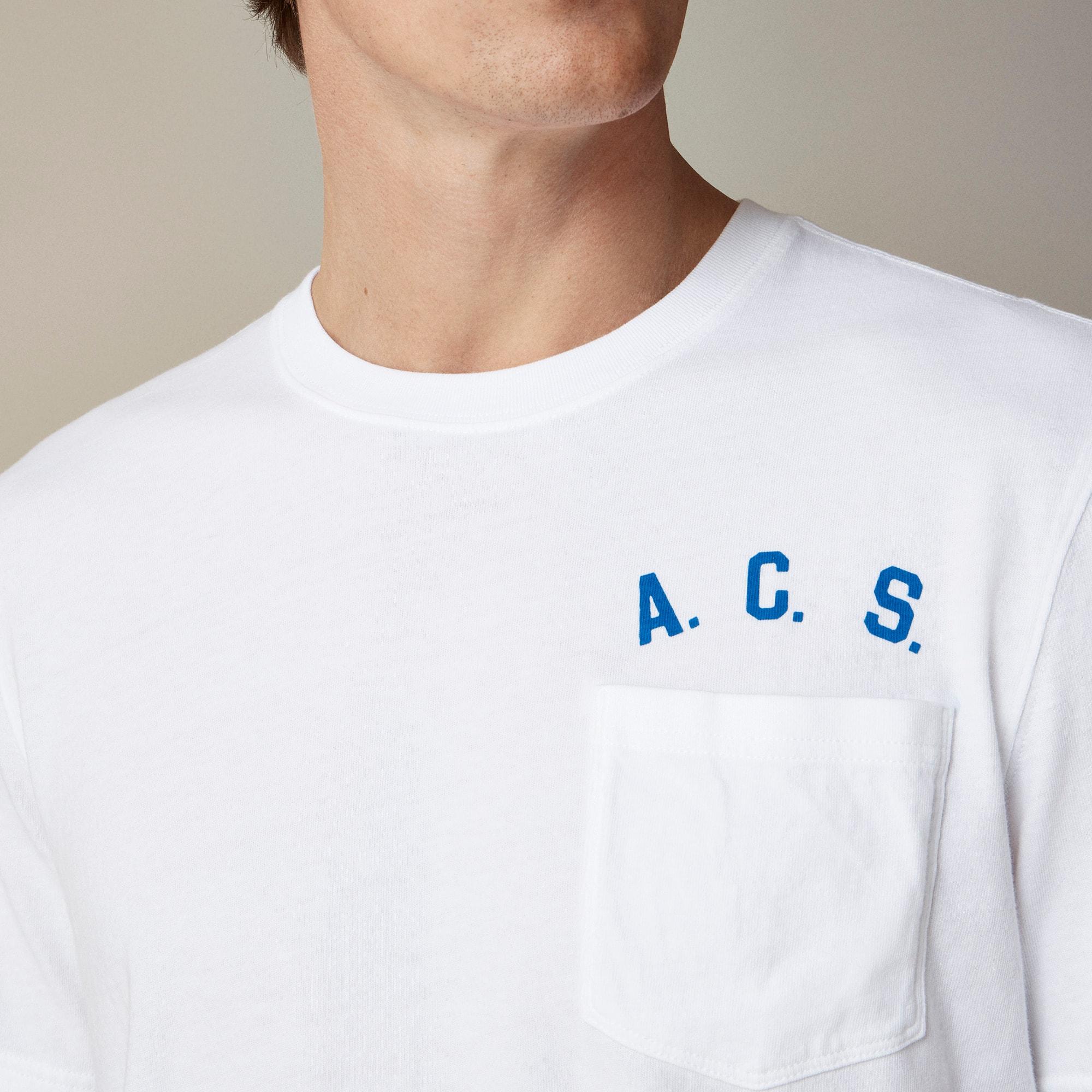 Atlantic Coastal Supplies X J.Crew vintage-wash cotton graphic T-shirt Product Image