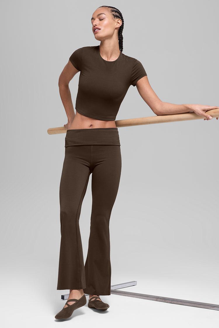 ALO Softsculpt Precision Short Sleeve Top - Espresso Female Product Image