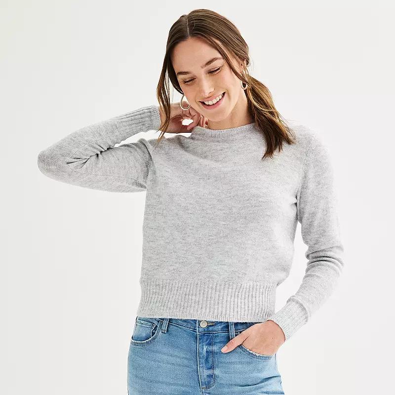Petite Women's Sonoma Goods For Life® Crewneck Sweater,  Product Image