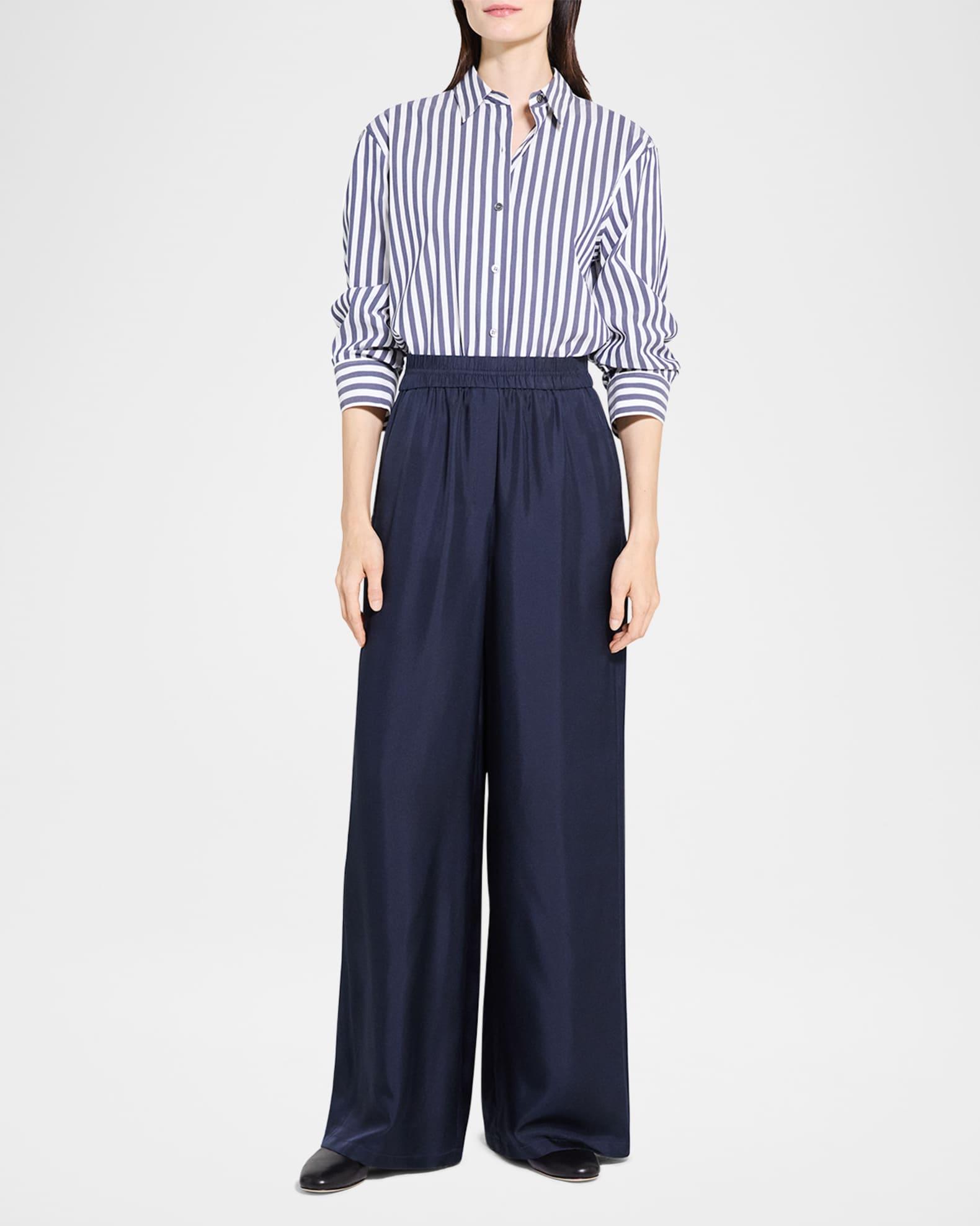 Pull-On Silk Track Pants Product Image