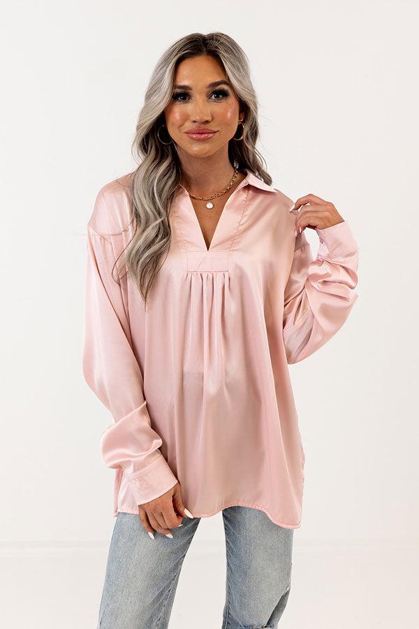 Reaching Out To You Shift Top In Pink Product Image