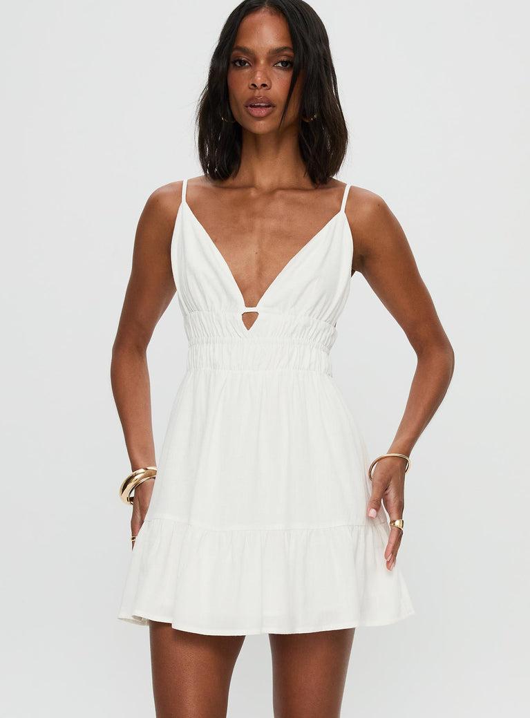 Elpida Mini Dress White Product Image