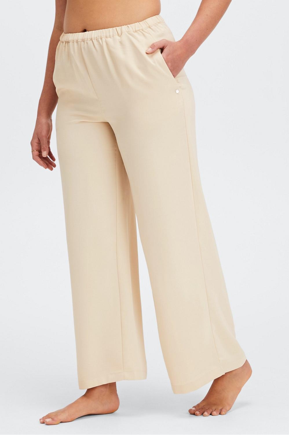 Fabletics Sleep Pant Womens white plus Size 4X Product Image