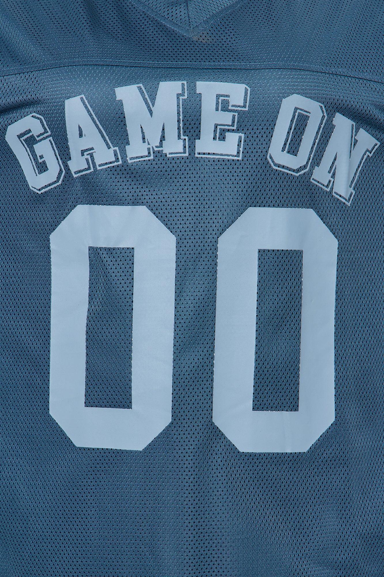 Game On Jersey Hoodie - Navy Female Product Image