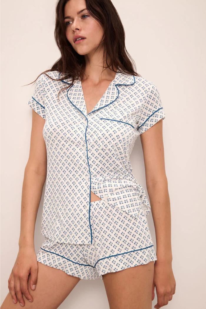 Gisele Printed TENCEL™ Modal Shortie Short PJ Set Product Image