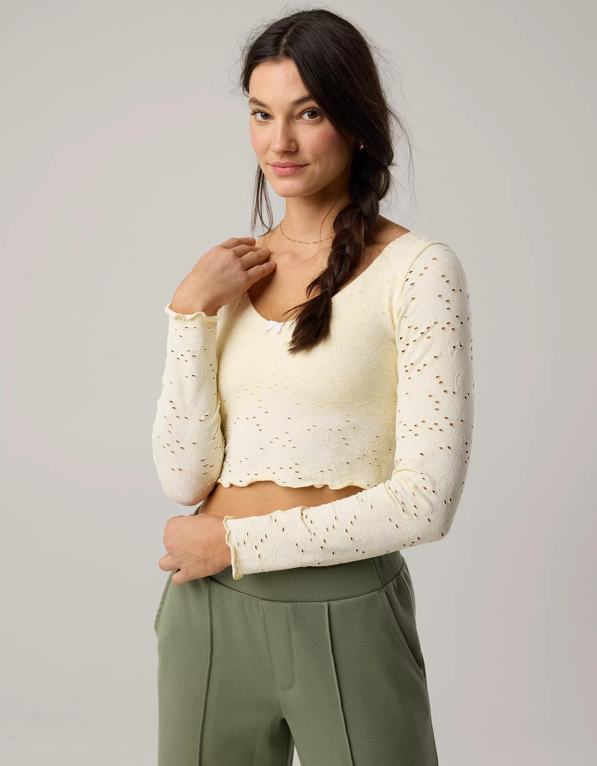 OFFLINE By Aerie Treat Yourself Long Sleeve T-Shirt Product Image
