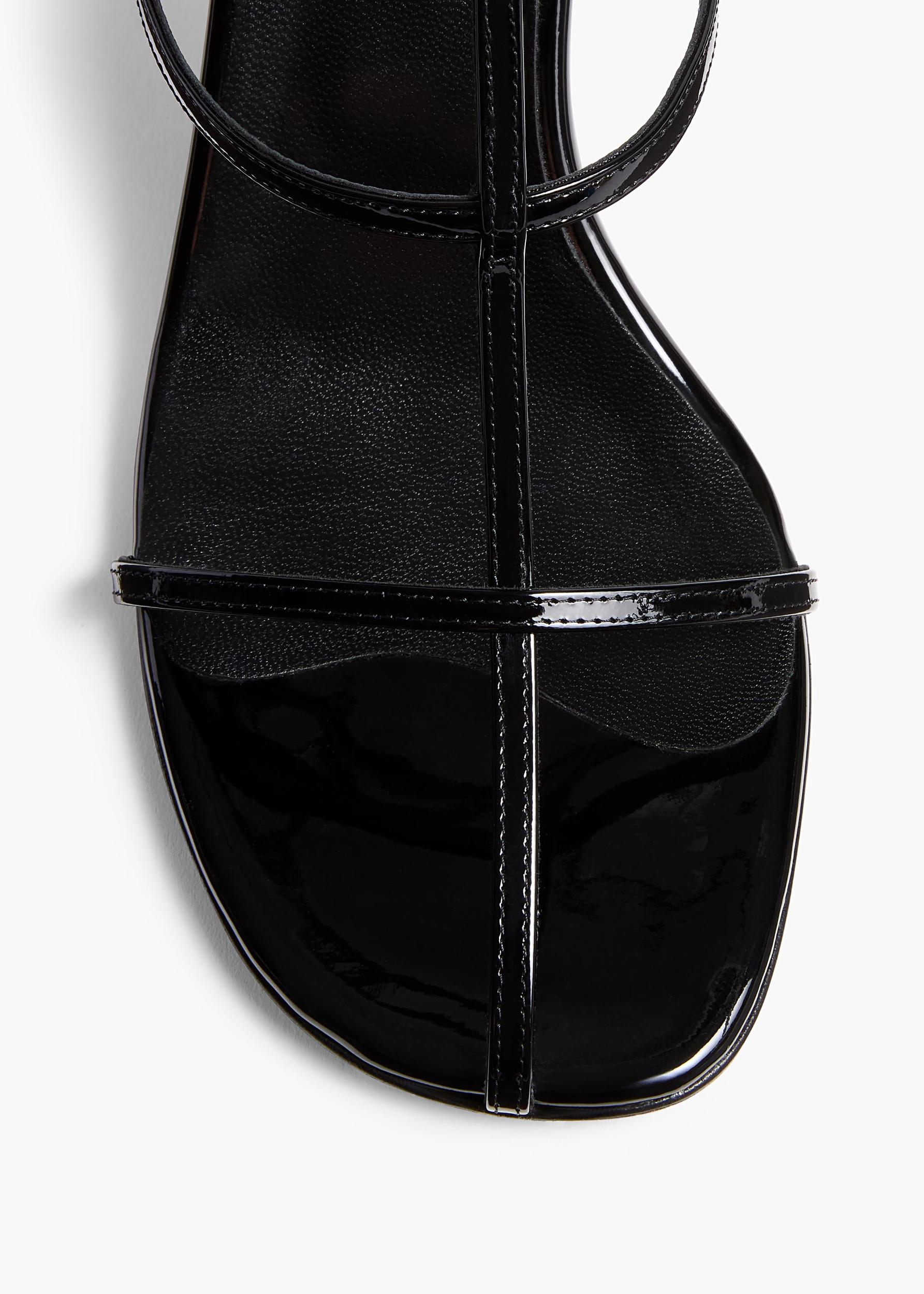 Cage Sandal in Black Patent Leather Product Image