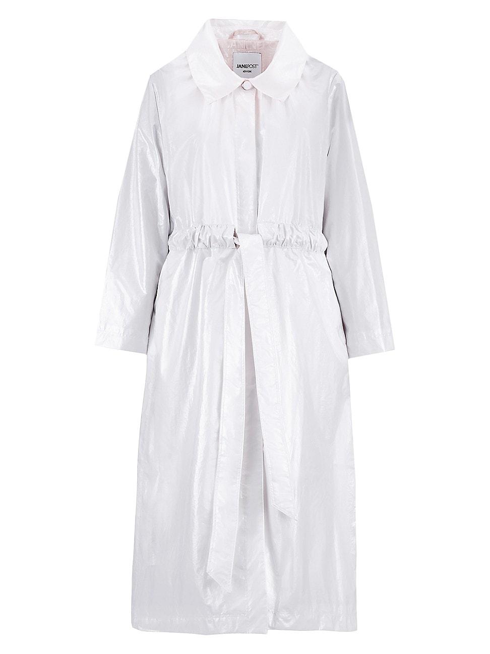 Womens Belted Slicker Coat Product Image