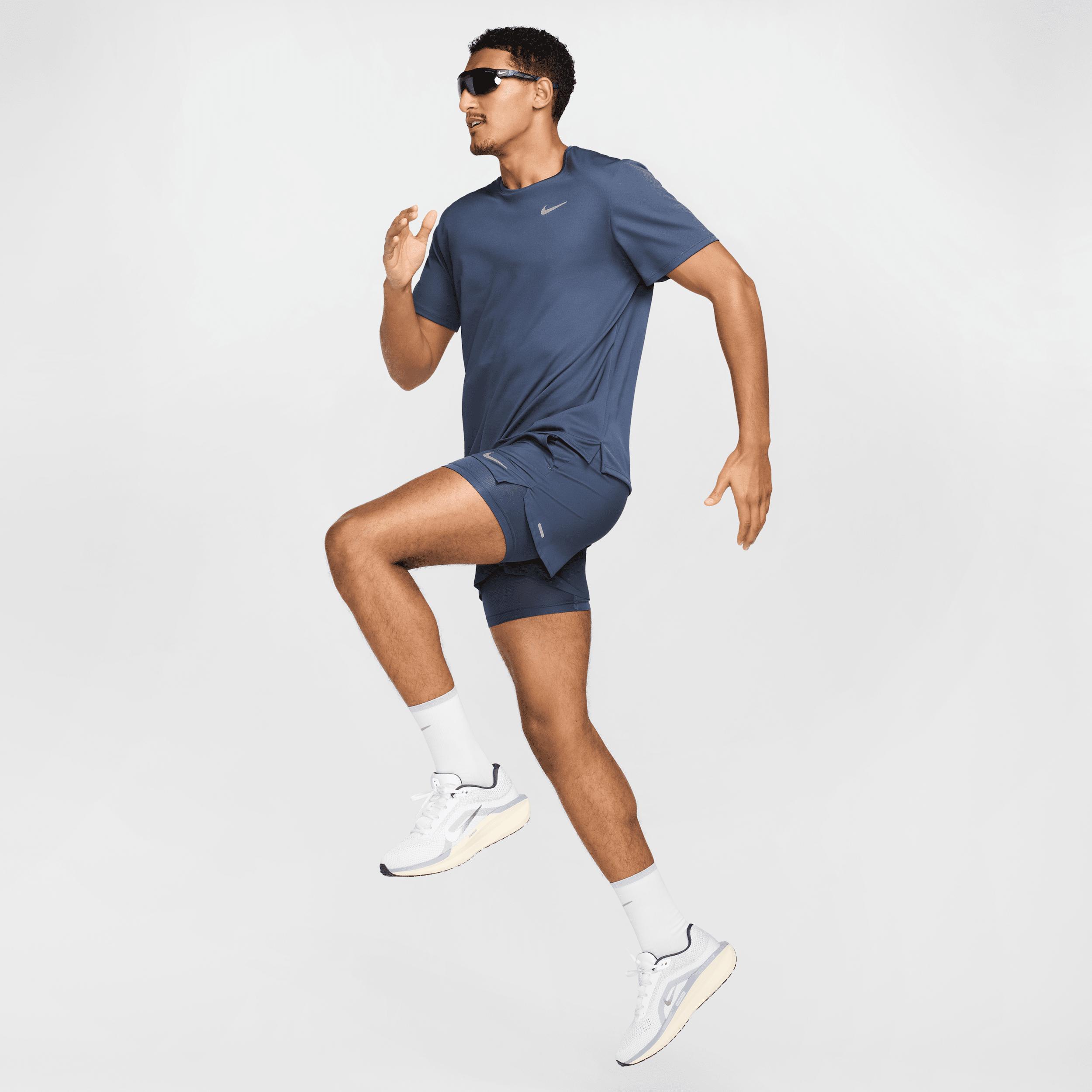 Nike Mens Stride Dri-FIT 5 2-in-1 Running Shorts | FN2992-437 Product Image