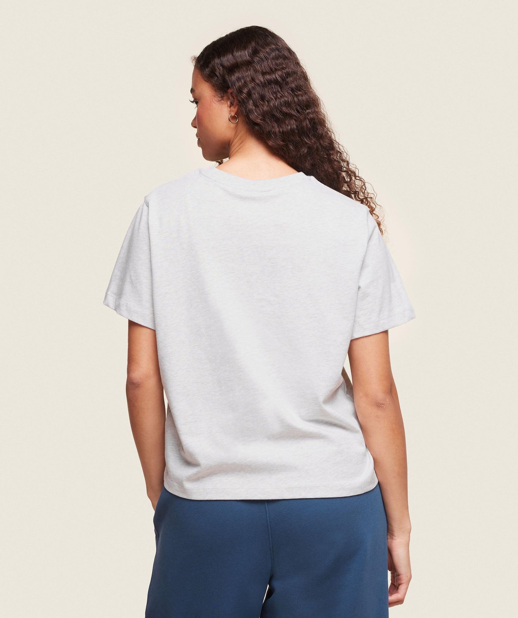 Gymshark Phys Ed T-Shirt - Light Grey Marl Female Product Image