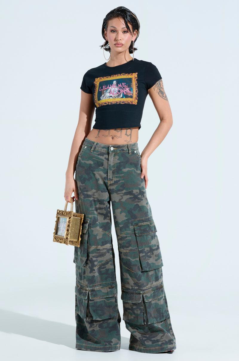 NOT SO BASIC CAMO CARGO PANTS Product Image