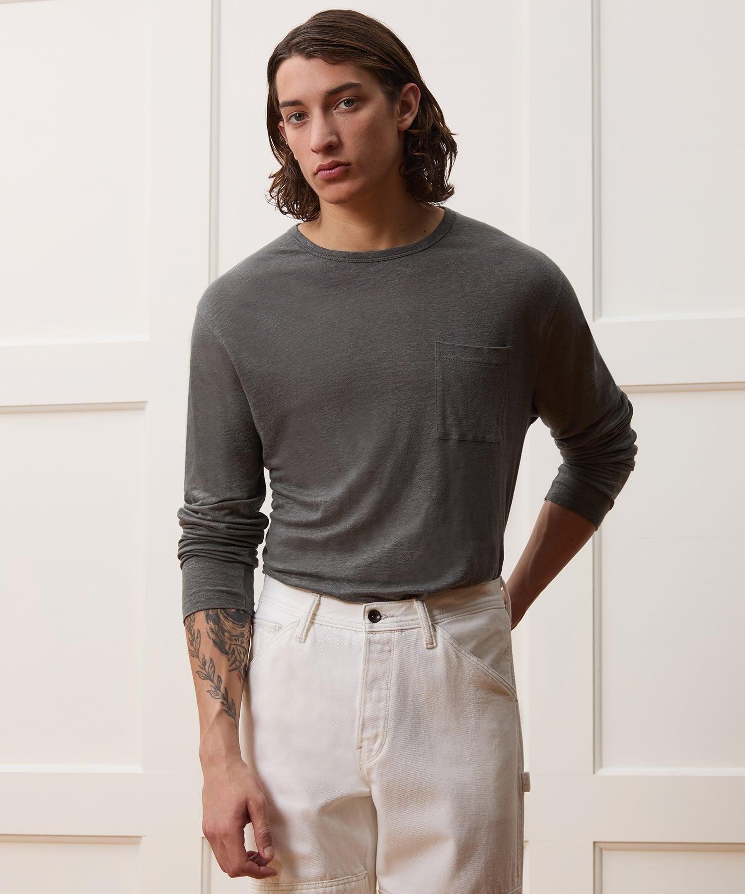 Linen Jersey Pocket Tee Product Image