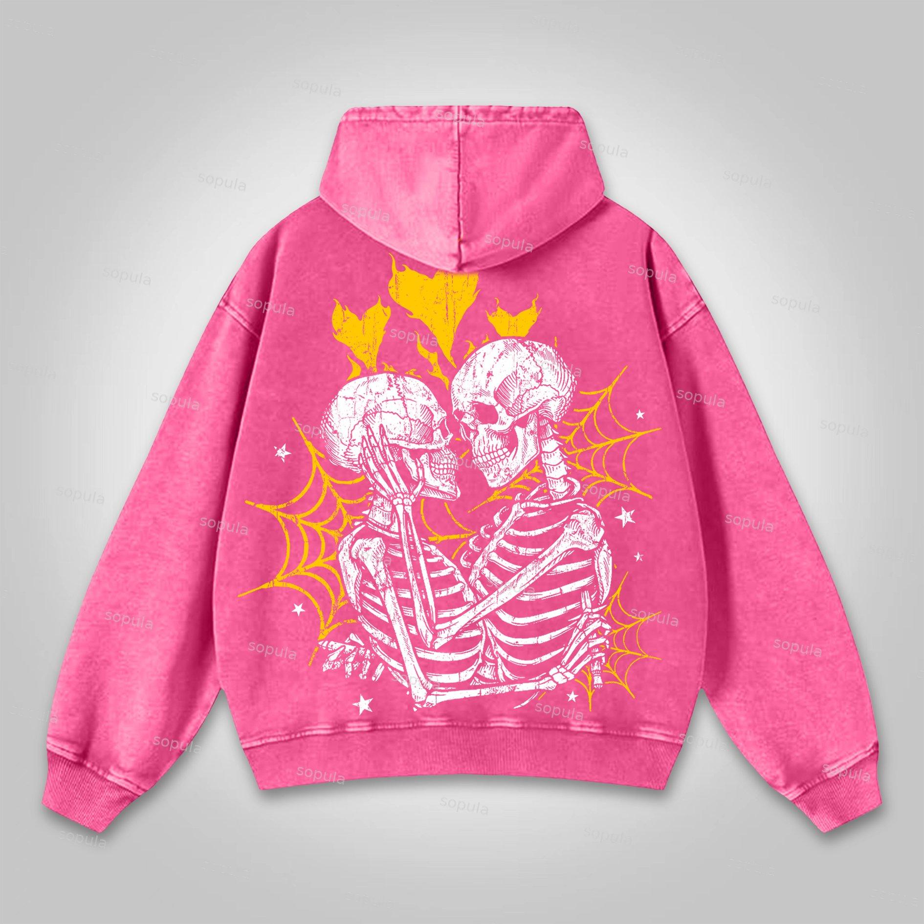 Til Death Do Us Part Graphic Washed Hoodie Product Image