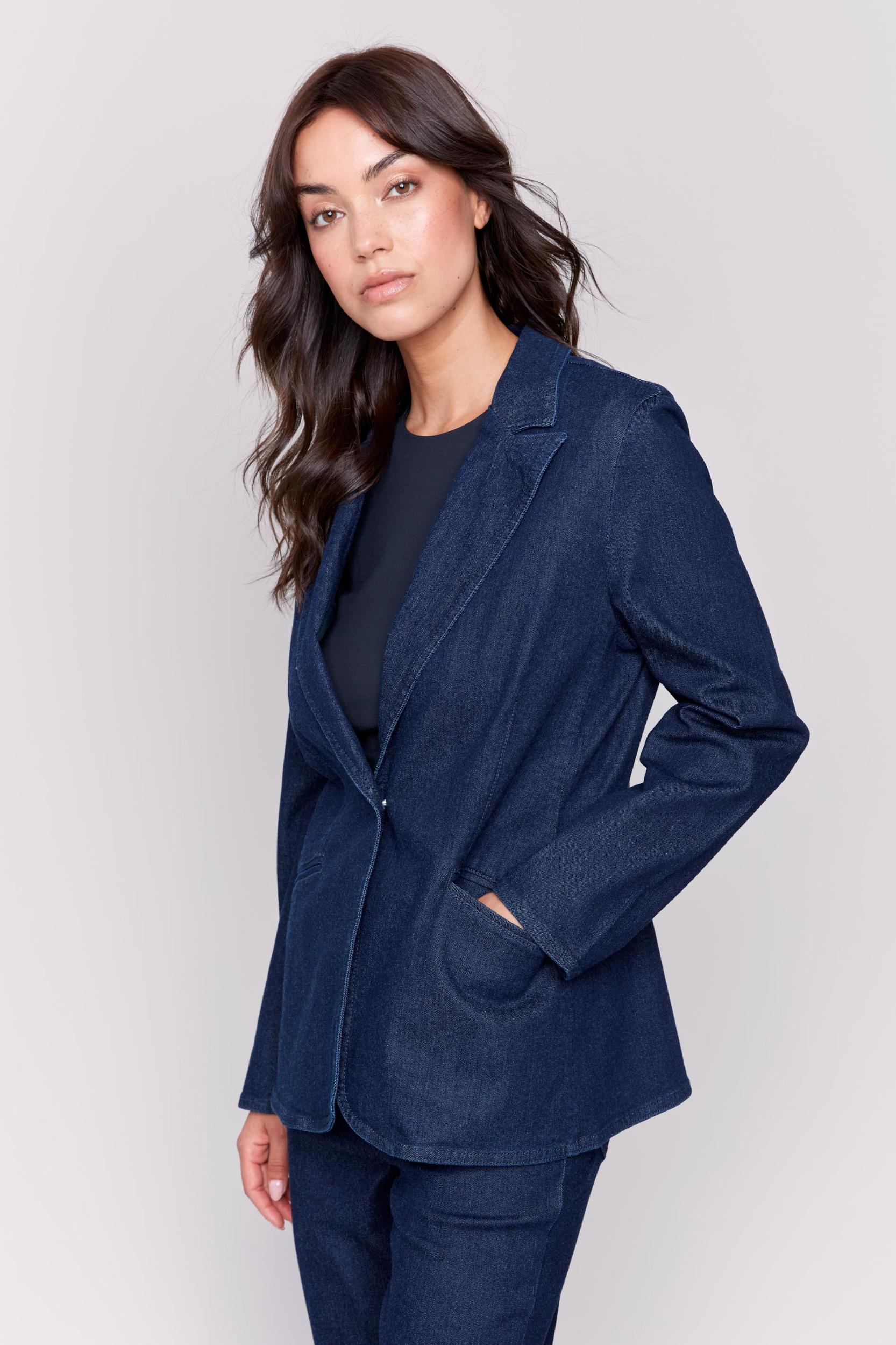 Raw Denim Dressy Jacket Product Image