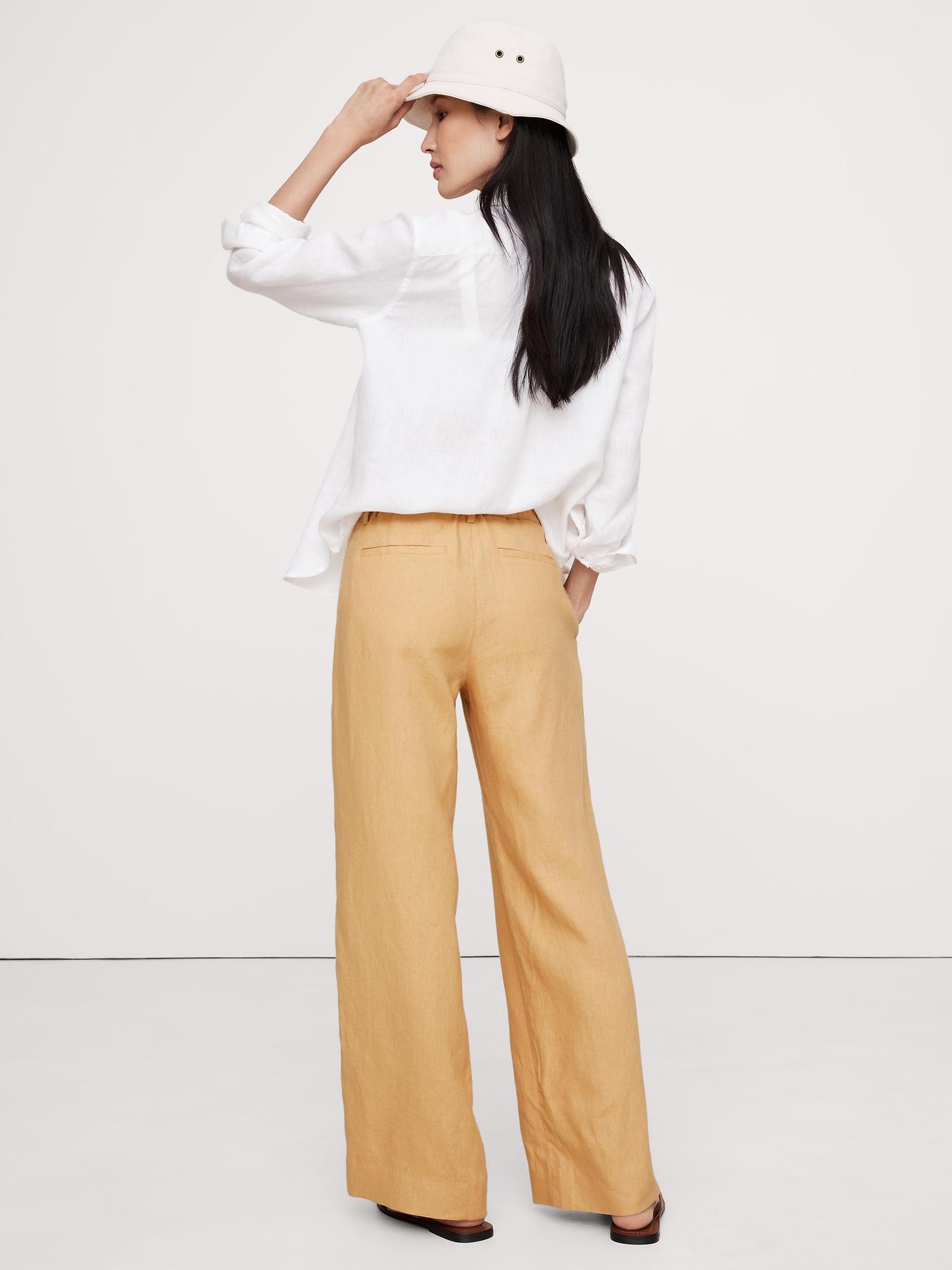 The Everyday Wide-Leg Linen Pant Product Image