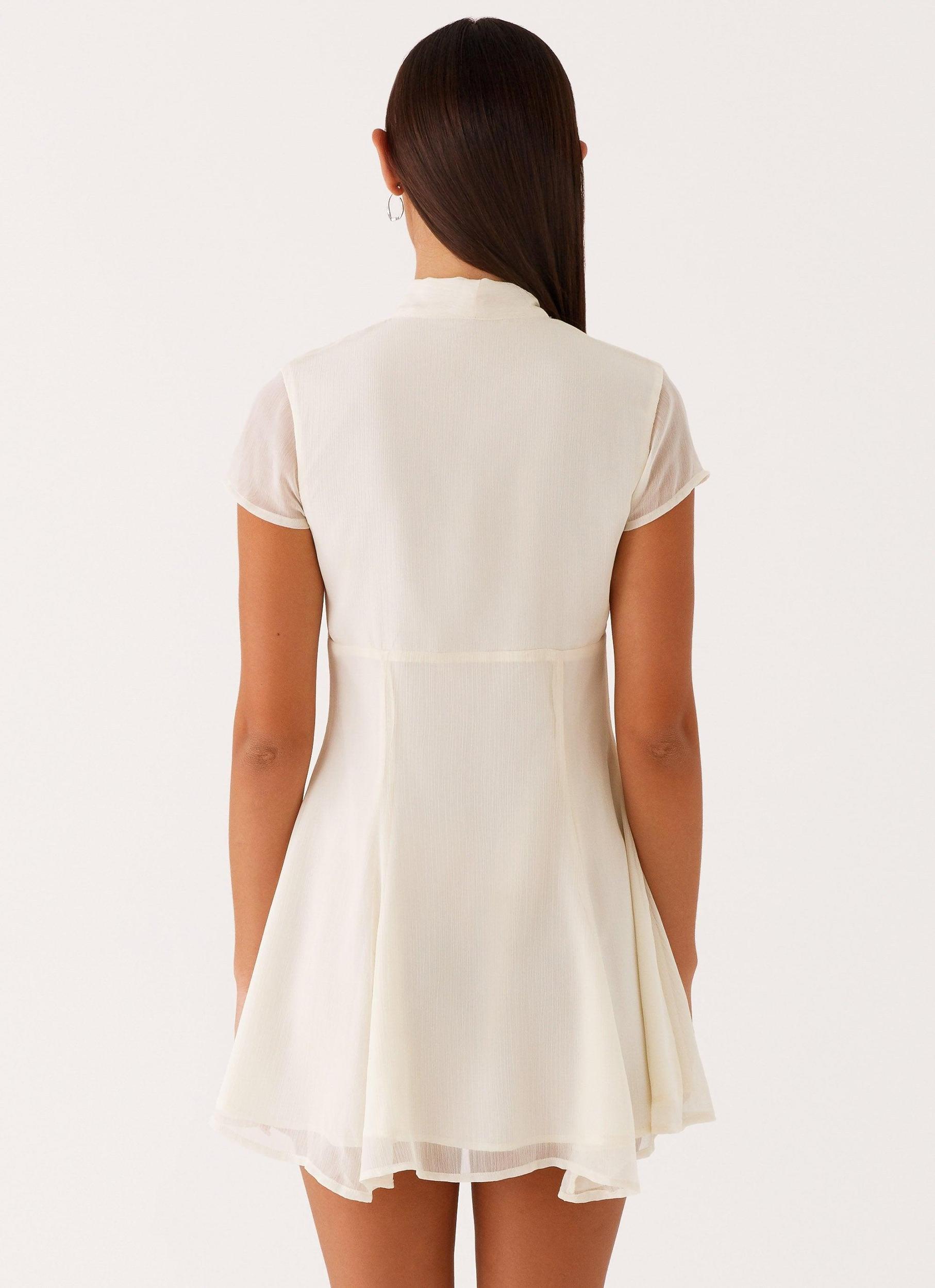 Karling Mini Dress - Ivory Product Image