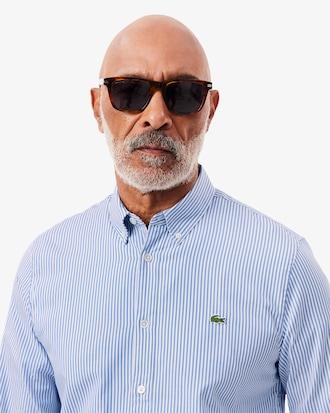 Regular Fit Striped Cotton Shirt Product Image