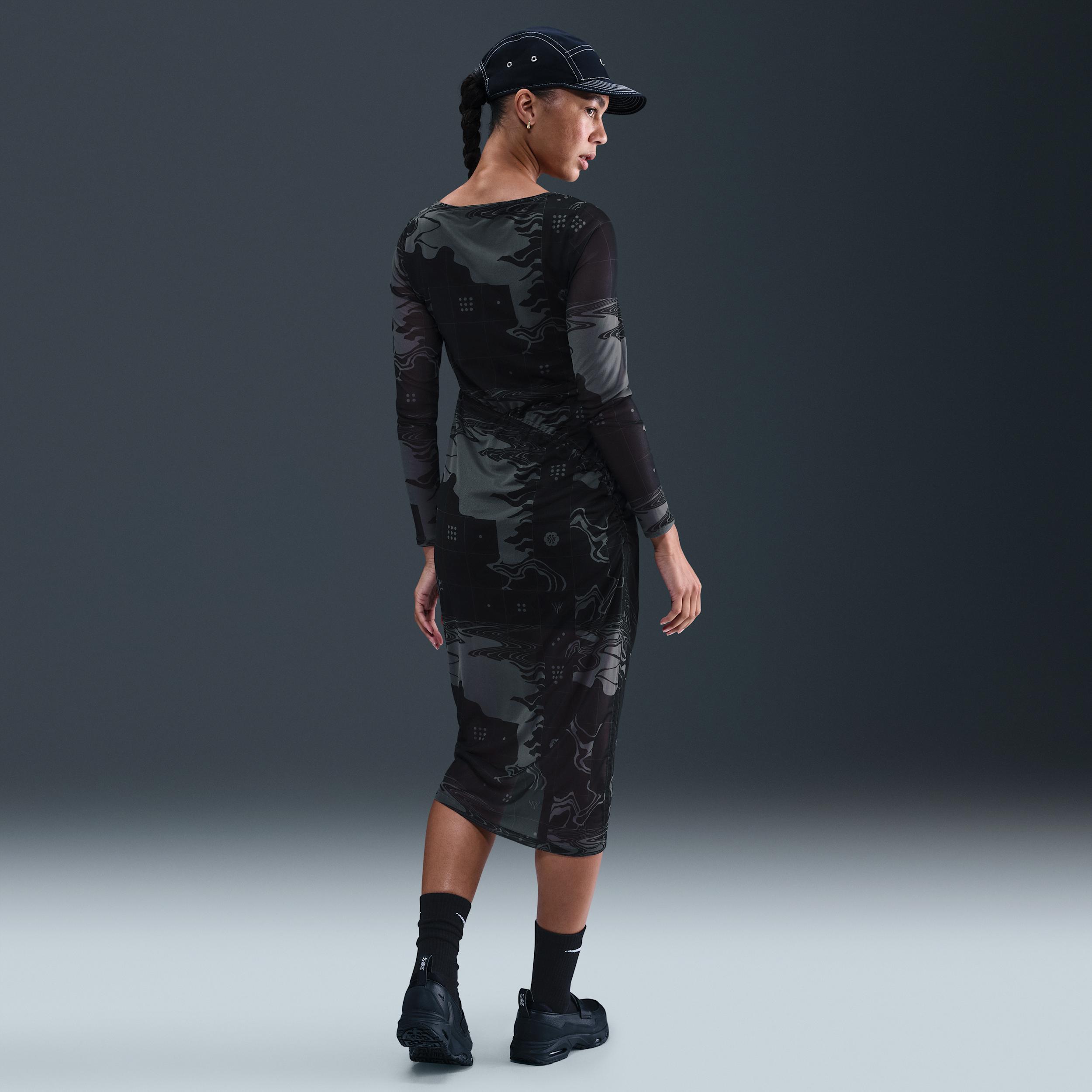 Nike Womens Serena Williams Design Crew Mesh Midi Dress | HM4952-084 Product Image