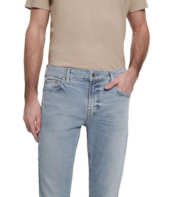 Guess Slim Fit Straight Leg Denim Jeans Product Image