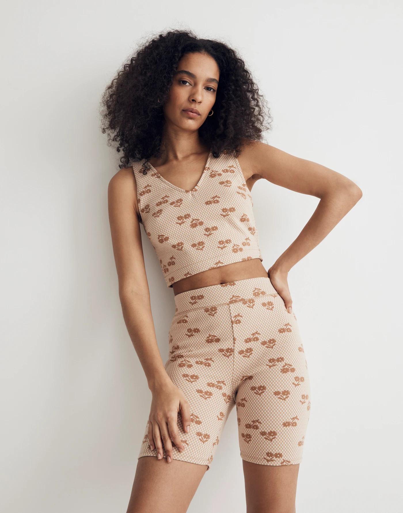 Bike Shorts in Geo Daisy Product Image