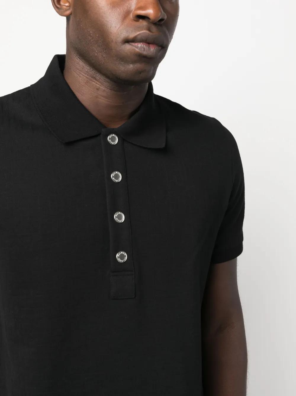 monogram-pattern piqué polo shirt Product Image