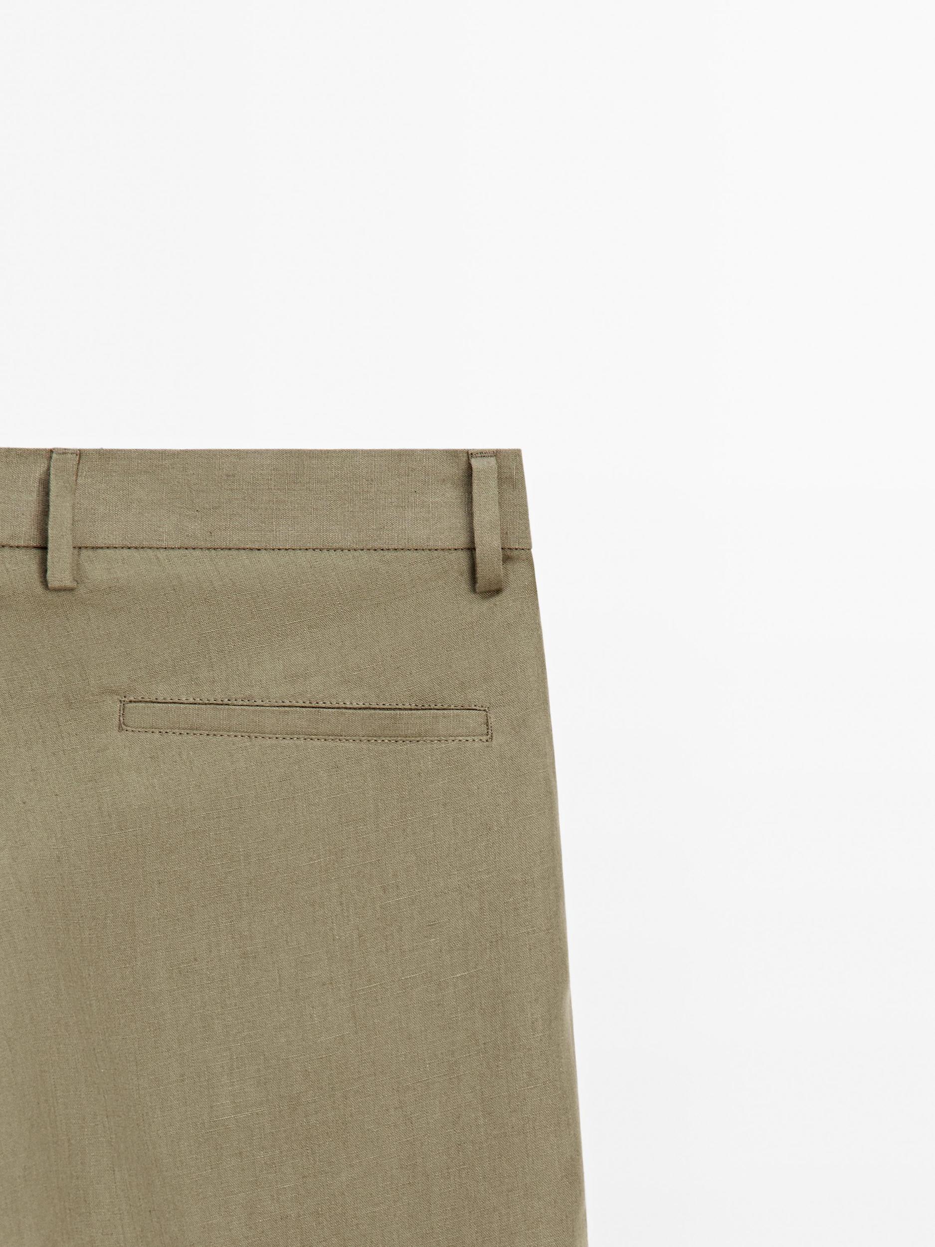 100% linen suit trousers Product Image