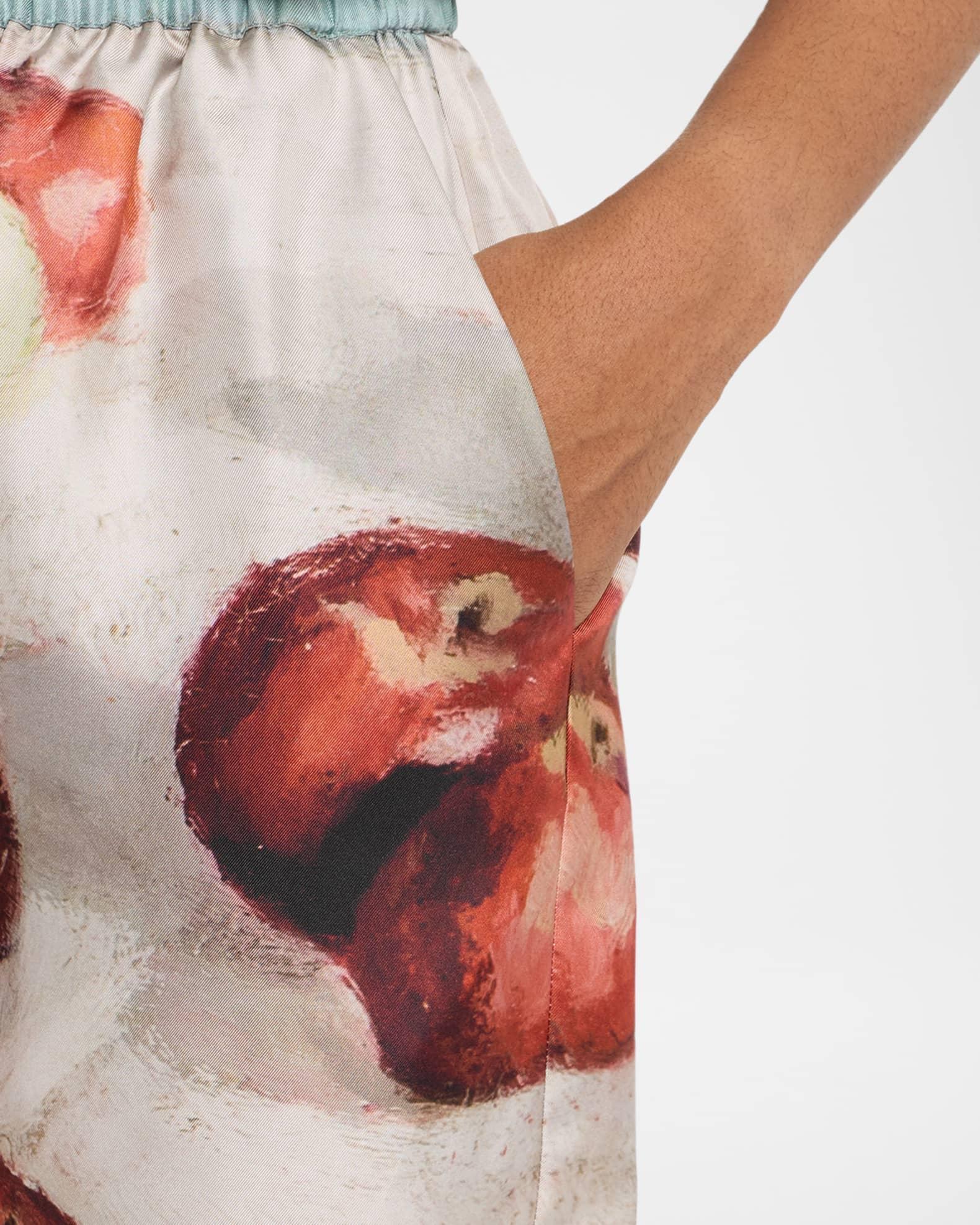 Anne Silk Twill Shorts Product Image