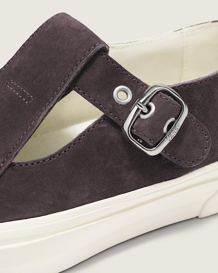 Premium Mary Jane Suede Shoe in Chocolate Plum Brown| Vans US Product Image