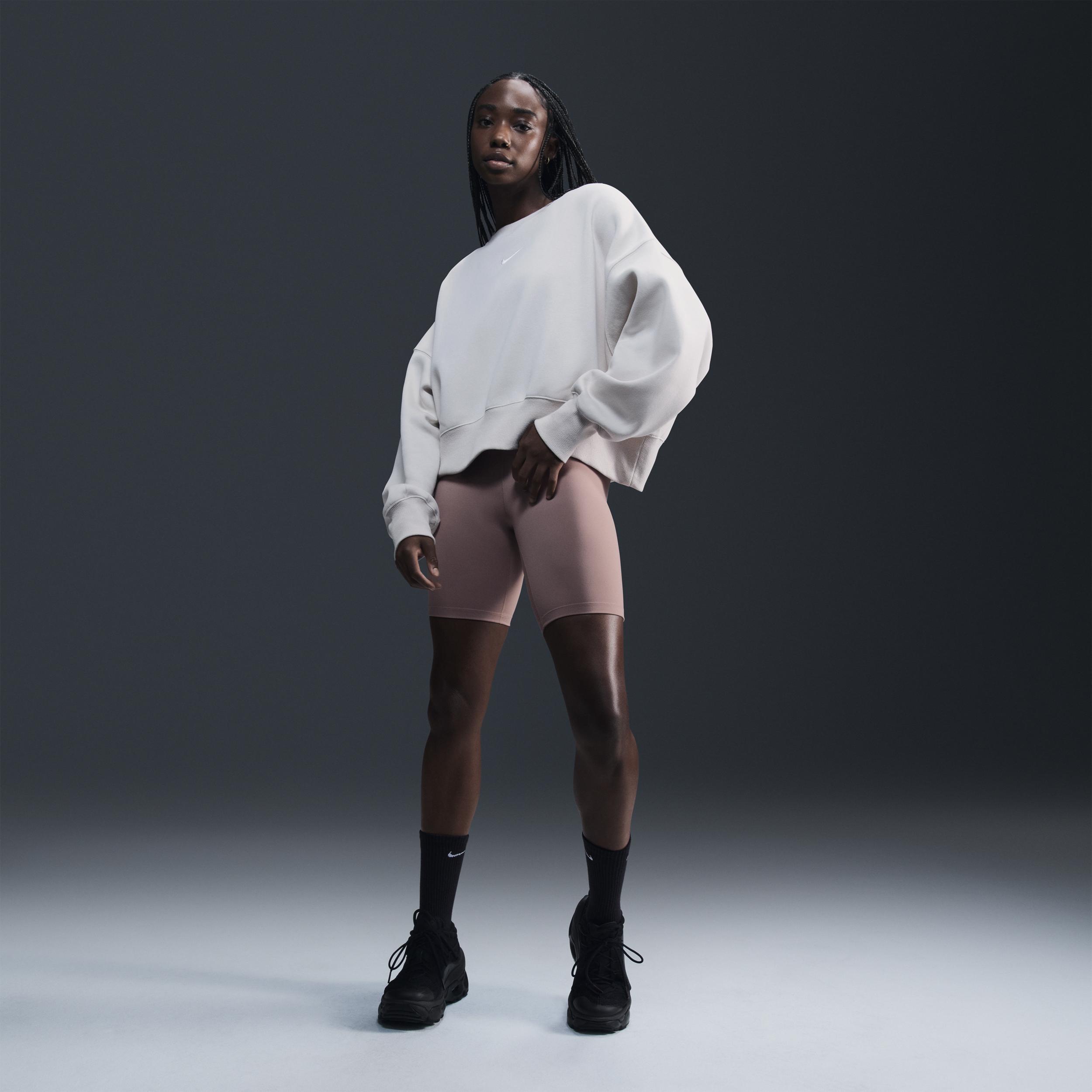 Womens Nike Sportswear Phoenix Fleece Over-Oversized Crew-Neck Sweatshirt | DQ5761-104 Product Image