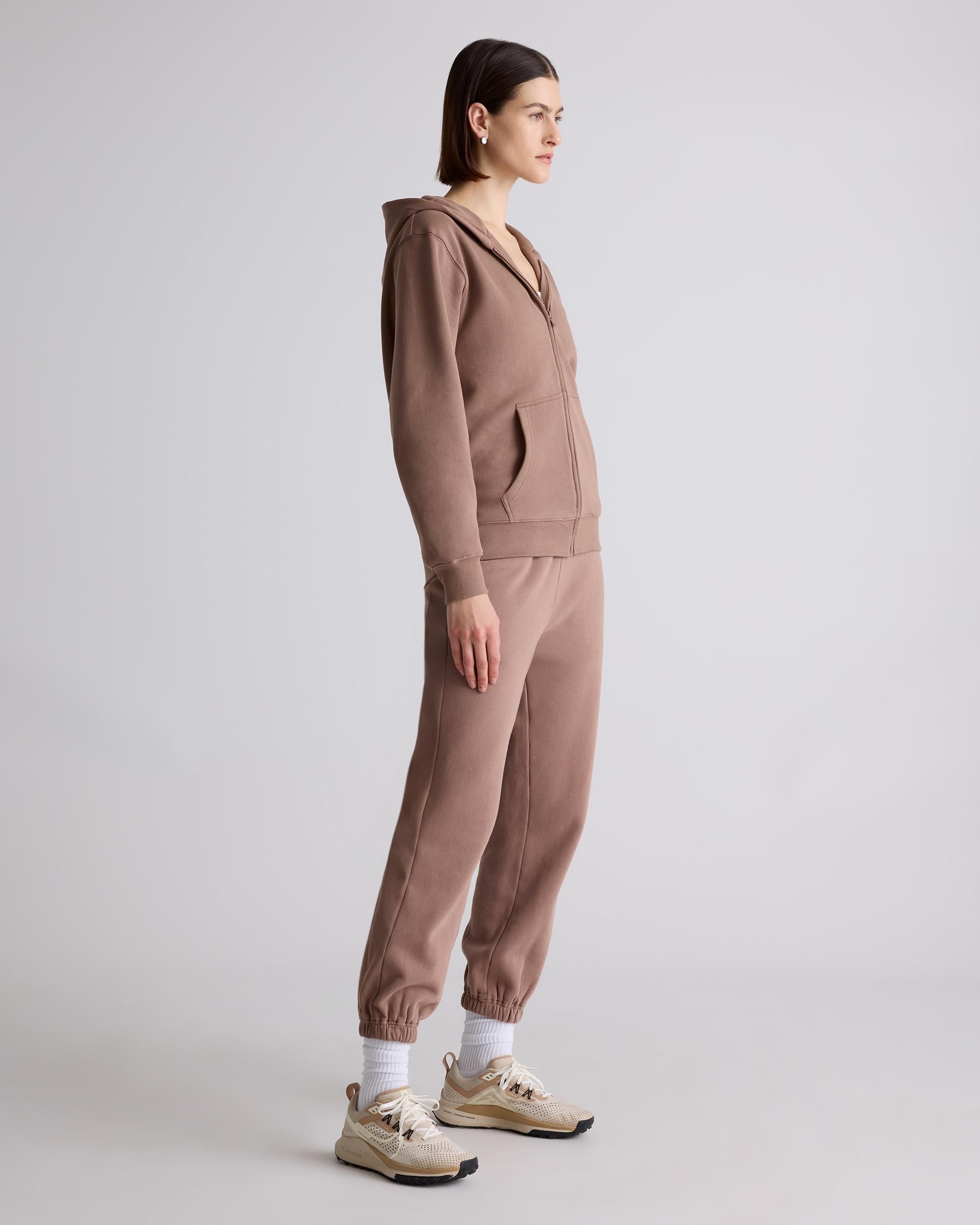 Quince | Women's Organic Heavyweight Fleece Full Zip Hoodie Size XS, Organic Cotton Product Image