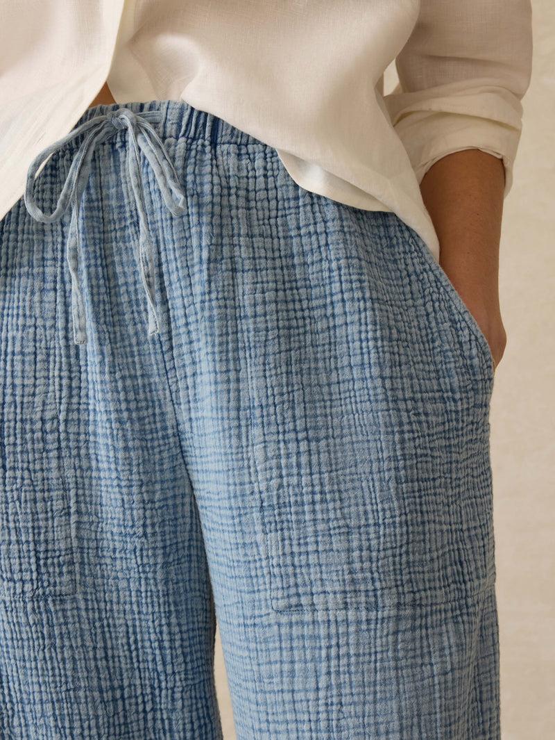 Laidback Gauze Pant - Light Indigo Wash Product Image