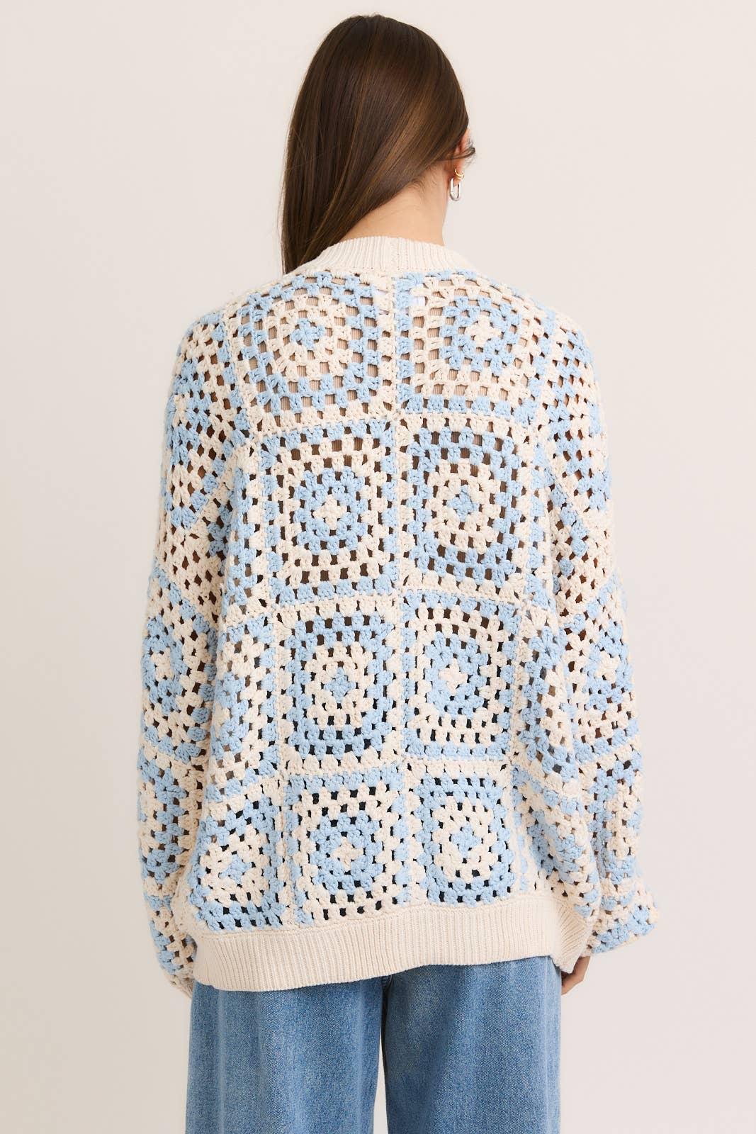 Sky Crochet Cardigan Product Image